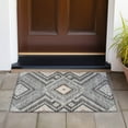 thumbnail image 6 of Addison Rugs Chantille Indoor/Outdoor Transitional Geometric, Abstract Gray Washable Rectangle Rug, 1'8" x 2'6", 6 of 6