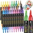 thumbnail image 1 of Marcadores de pintura acrílica WINSONS 30 colores de doble punta, 1 of 6