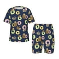thumbnail image 1 of Fotbe Sloth with Donuts Pijama Estampada de 2 Piezas para Niños – Ropa de Dormir de Manga Corta Cómoda para Niños y Niñas, Camiseta y Shorts de Algodón-4X-Large, 1 of 6