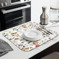 thumbnail image 3 of Pioneer Flower Floral Print Pattern Dish Drying Mat for Kitchen 1 Pack, Ultra Absorbent Microfiber Dishes Drainer Mats,16"x18", 3 of 6
