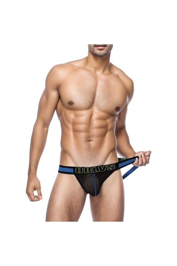 Men's Boxer Briefs Cellblock Underwear Men Brief Underwear Pack Men Boyfriend Underpants for Briefs Mens Small Nasty Pig Brief Pack Marine Panties Men's Fruit Sexy U Mesh Black L