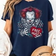thumbnail image 2 of Free a Hugs Scary Clown Valentine Horror Character T-Shirt, Men's And Women's Graphic Tee 100% Cotton by TBun, Full Sizes S-5XL, 2 of 5