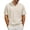 Mens Shirts Beige, variant on Mens Casual Business Tops Crochet Stitch Lapel Short Sleeve Golf Tees Wedding Work Shirt Fathers Gift
