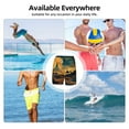 thumbnail image 6 of Balery Sunset Desert Journey Mens Swim Trunks Swim Shorts for Men Quick Dry Inseam Beach Shorts with Compression Liner Pocket-X-Large, 6 of 9