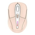 thumbnail image 2 of Ratón inalámbrico portátil de 2,4G, recargable por USB, 3 niveles DPI, silencioso, integrada de 400mAh, 1600DPI para ordenador de escritorio, Rosado Macarena Ratones para juegos, 2 of 7