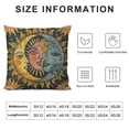 thumbnail image 5 of Qinduosi Boho Throw Pillow Covers in Set of,Sun Moon Flowers Decorative Soft Square Case Home Decor for Sofa Bed Living Room Farmhouse White, 5 of 5