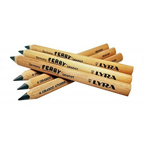 Lyra Ferby Short Tri Grip Triangular Pencils - Pack of 6