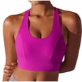 thumbnail image 3 of AGWOLF Workout Tank Tops for Women U Neck Racerback Top Sleeveless Crop Yoga Shirts Running Exercise Gym Clothes Pink M, 3 of 6