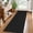 Black/Grey-2' x 6' (Runner), variant on Woven Area Rug 2x3 Ft Washable Rugs For Entryway Braided Non Slip Throw Door Mat Indoor Outdoor Entrance Small Cotton Carpet Kitchen Foyer Front Green