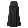 thumbnail image 5 of Fgnfyis Women's Pleated Flowy Long Skirts High Waist Maxi Skirt with Pocket for a Versatile and Practical Outfit Black M, 5 of 8