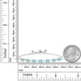 thumbnail image 2 of Gem Stone King 925 Sterling Silver Swiss Blue Topaz Infinity Tennis Bracelet for Women (3.50 Cttw, Gemstone November Birthstone, Round 4.5MM, Fully Adjustable up to 9 inch), 2 of 4