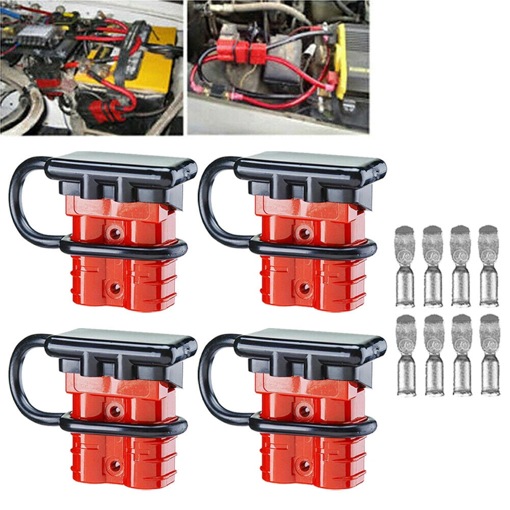 4/8PCS 50A Battery Quick Connect Disconnect Jumper connectors Cable Kit