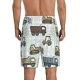 thumbnail image 2 of Balery Tractor and Dumper Men's Cotton Knit Pajama Shorts Waistband & Pockets,Short Pajama Pants-3X-Large, 2 of 8