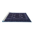 thumbnail image 2 of Ahgly Company Machine Washable Indoor Round Persian Blue Traditional Area Rugs, 7' Round, 2 of 4