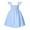 Blue, variant on Younger Tree Baby Girl Dress Kid Summer Sleeveless Denim Beach Casual A-line Sundress for 2-3T