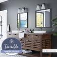 thumbnail image 4 of Prominence Home Fairendale 2 Light Matte Black Bathroom Vanity Light with Frosted Glass, 4 of 10
