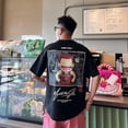 thumbnail image 1 of 【M-8XL】Camiseta de gran tamaño para hombre, camiseta informal holgada con estampado de anime japonés slam dunk, adecuada para hombres y mujeres, 1 of 5