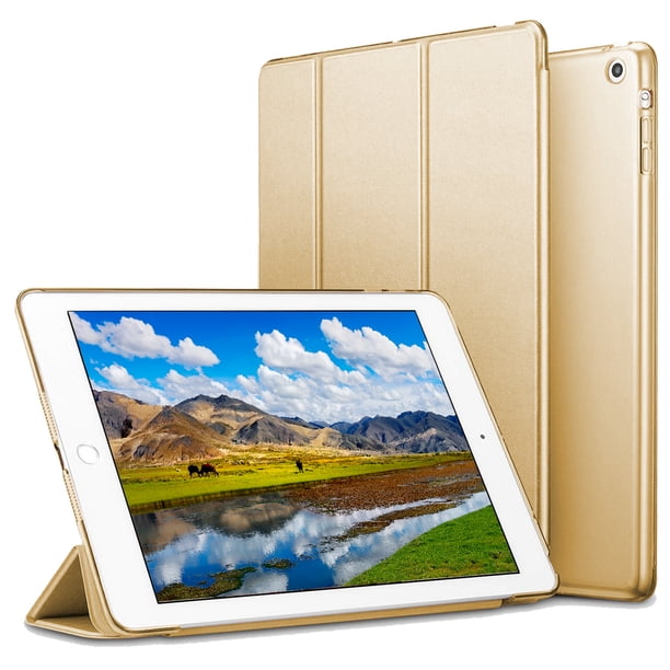 Estuche inteligente para el iPad Air 2, cubierta de estuche inteligente Esmerilado translúcido Cubierta magnética trasera con función de reposo / activación automática Xemadio 2033073-5