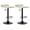Beige, Black Base, variant on CQAOE Adjustable Bar Stools Set of 2, Modern Swivel PU Leather Backless Bar Chairs, Airlift Height Adjustable Counter Stools for Kitchen Island, Dining Room, Home Bar (White)