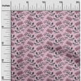 thumbnail image 1 of oneOone Cotton Poplin Fabric Leaves & Floral Block Printed Craft Fabric BTY 56 Inch Wide, 1 of 4