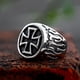 thumbnail image 4 of Anillo de acero de titanio ligero estilo Retro religión anillos de dedo negro Color sólido impermeable tamaño pequeño joyería hombres regalo Ropa, zapatos y accesorios Miscelánea Tamaño 10 Qarigey AP014442-04, 4 of 6