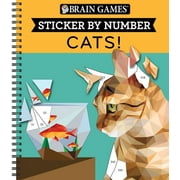 PUBLICATIONS INTERNATIONAL LTD; NEW SEASONS; BRAIN GAMES BRAIN GAMES STICKER BY NU MBER CATS!