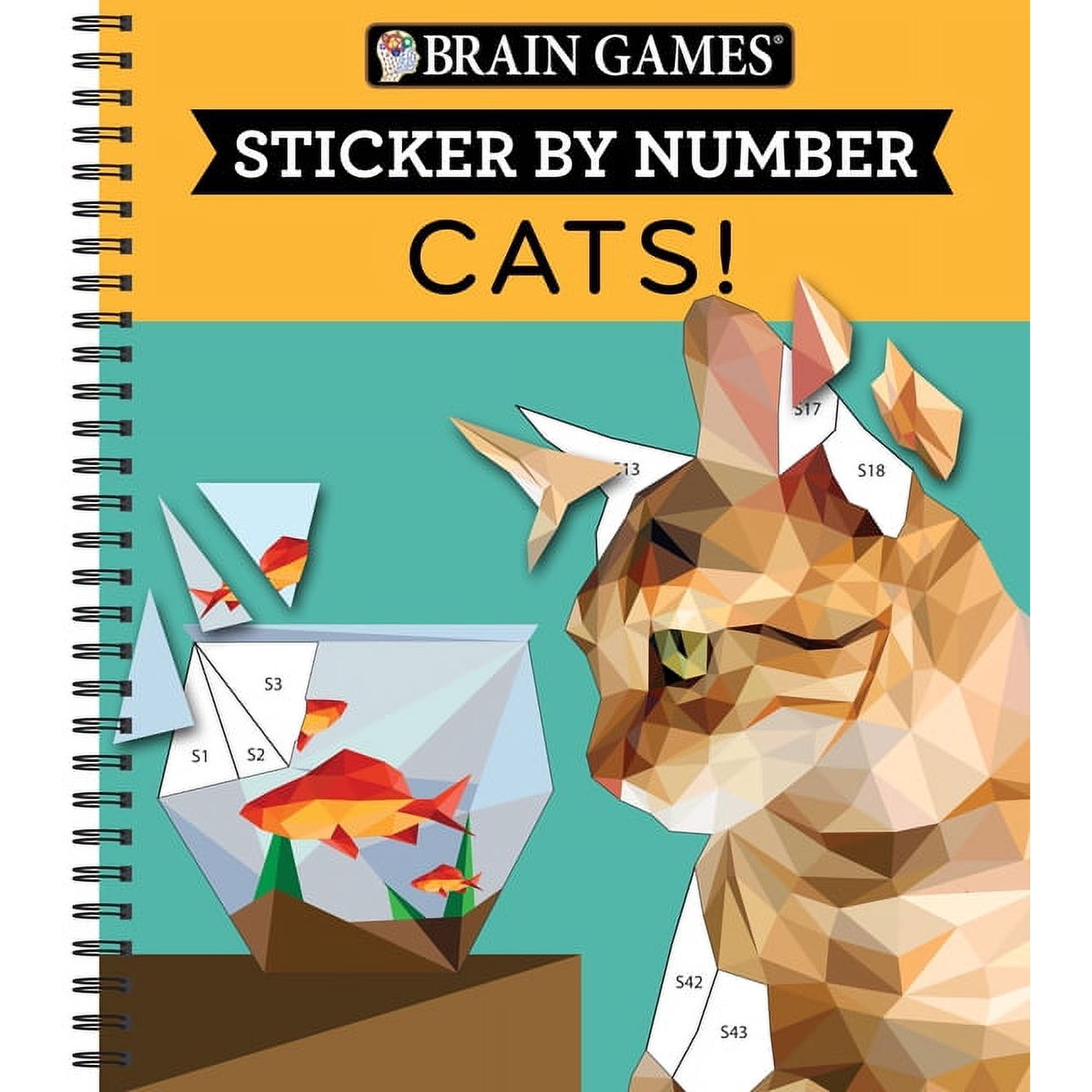Brain Games: Sticker by Number Cats! (Paperback)