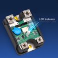thumbnail image 3 of Solid State Relay, DC Control AC Relay Transistor Output 3-32VDC Input 480VAC Output Red LED Indicator  for Battery Charging Discharging Switch, 3 of 7