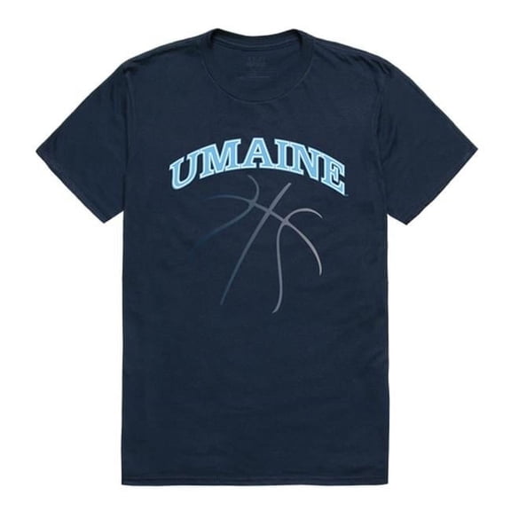W Republic 510-334-BGT-04 University of Maine Men Basketball T-Shirt, Navy - Extra Large