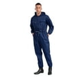 thumbnail image 2 of Zaldita Men's Dustproof Long Sleeve Coveralls Drawstring Waistband Hooded Overall Workwear Navy Blue L/170, 2 of 5