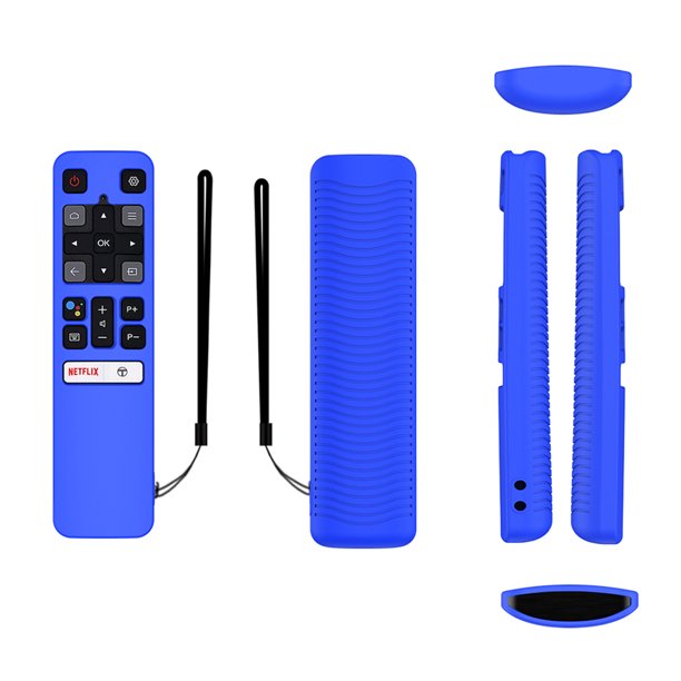 Mangas Protectoras Funda protectora de silicona con cordón para mando a distancia TCL RC802V FMR1 FNR1