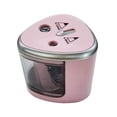 thumbnail image 1 of Colored Pencil Sharpener, Automatic Pencil Sharpener Double Holes Auto Stop Cute  for Classroom School for Kids Pink, 1 of 8