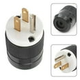 thumbnail image 2 of Nema 5-20P 20A 125V Straight Blade Male Replacement Plug Connector Heavy Duty, 2 of 8