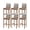 Brown, variant on Yellow Grey Bar Stool Covers Set of 4, Vintage Stripe Farmhouse Wood Grain Ombre Stretch Washable Bar Chair Covers with Backs, Removable Pub Counter Height Chair Cover for Kitchen Dining Room Cafe