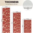 thumbnail image 4 of Red Christmas Gingerbread and Mitten Pattern Kitchen Rugs Sets Of 3,Kitchen Runner Rugs Non Skid Washable,Decorative Kitchen Floor Mats for Kitchen,Sink,Laundry,17"x30"+ 17"x47" + 17"x59", 4 of 6