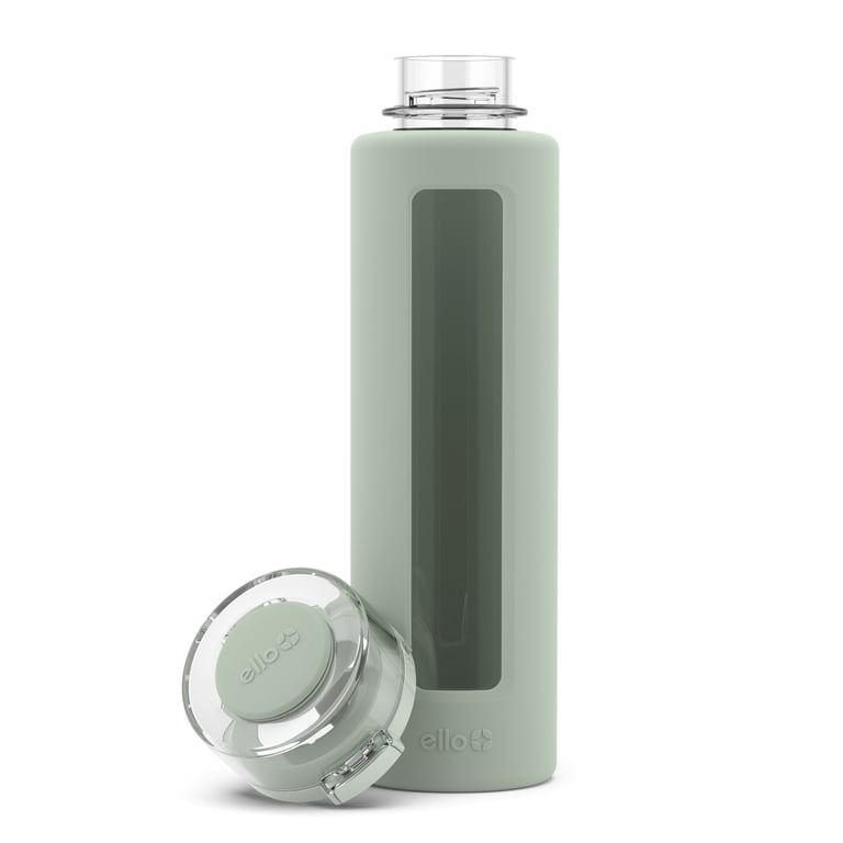 Ello Clara Glass Water Bottle, 20oz, Green photo 5