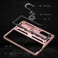 thumbnail image 5 of Compatible with Samsung Galaxy Z Fold 3 Protective Case,Heavy Duty Shockproof Armor Phone Case with 360° Rotating Metal Ring Holder Kickstand Military Grade Protection Rugged Cover,Rosegold, 5 of 8