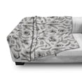 thumbnail image 3 of Pine Cone Soft Flannel Fleece Throw Blanket, Botanical Branches Nature Mother Earth Growth Monochrome Style Pattern, Cozy Plush for Indoor and Outdoor Use, 70" x 90", Dark Taupe White, by Ambesonne, 3 of 6