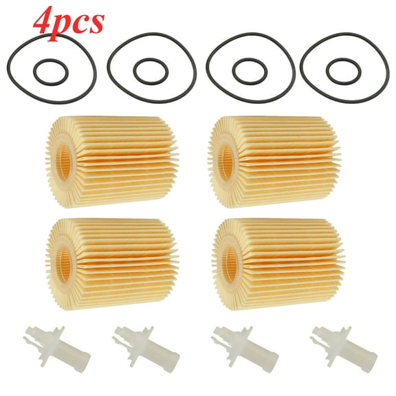 4Pcs Car Oil Filter Fits Lexus GS460 IS250 IS300 IS350 LS460 LS600h 04152-31080