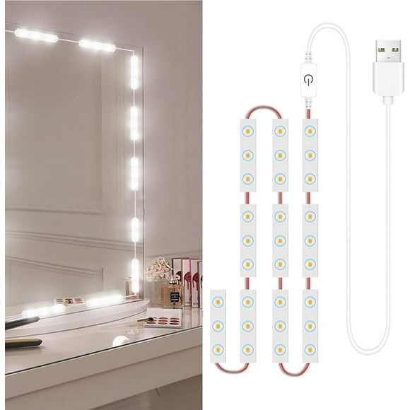 shiyou-Vanity Mirror Lights Kit, Makeup Light, Bathroom Mirror with Lights, Vanity with Lights, Touch Control Vanity Lights, for Mirror Makeup Vanity Table Bathroom (10PCS)