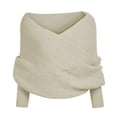 thumbnail image 1 of Qarigey Bufanda larga cálida y acogedora de estilo europeo para mujer, chal informal grueso y cálido, versátil, fácil de combinar, para Accesorios de disfraces Beige, 1 of 6