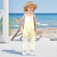 thumbnail image 5 of Girls' Jumpsuits Rompers Summer Casual Sleeveless Rompers With Pockets Spaghetti Strap Romper Patterned Hills 5T, 5 of 7