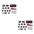 thumbnail image 2 of Electronicheart Ensemble de Patchs pour Pneus Outil de Réparation Kit de Perforation Portable pour Entretien de Vélo d'Urgence Noir 2Set, 2 of 6