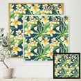 thumbnail image 4 of Designart 'Yellow Flowers and Tropical Foliage VIII' Modern Framed Canvas Wall Art Print, 4 of 5