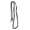 Black/Trigger Snap, variant on Western 7 Feet Flat Braided Brown Genuine Leather Grip Barrel Reins 805LR16BR