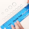 thumbnail image 5 of CIMAXIC 4Pcs Household Clear Rulers Convenient Bendable Rulers Wear-resistant Kids Rulers,11.81"X1.57"X0.2", 5 of 5