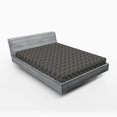thumbnail image 2 of Ambesonne Art Deco Fitted Sheet, Gothic Flowers Repetitive, California King, Grey Pale Sepia, 2 of 5