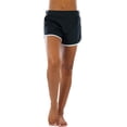 thumbnail image 3 of ToBeInStyle Women's Contrast Waistband Athletic Shorts, 3 of 7