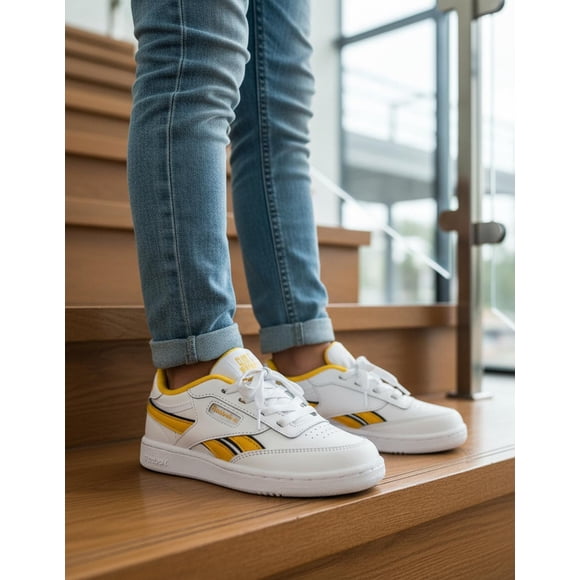 Tenis Reebok Niños Infantil Club C Revenge Blanco Casual blanco 14 MX