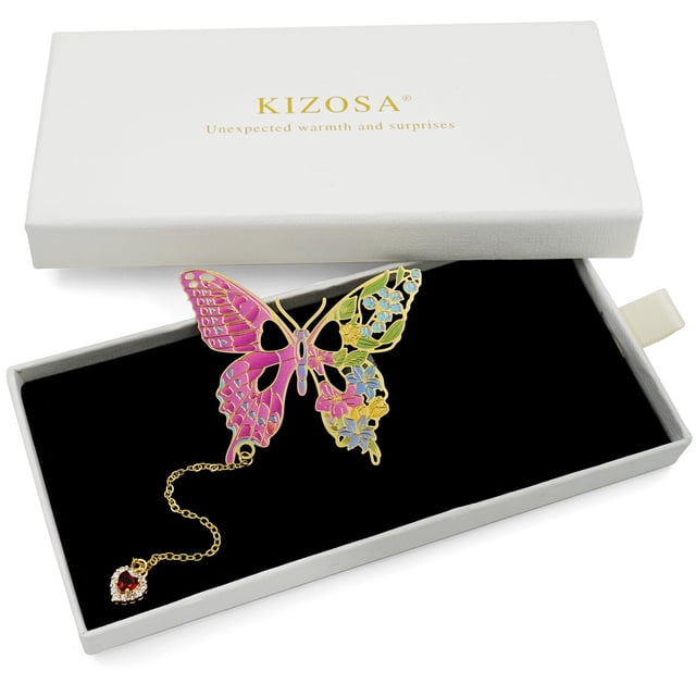 Marcador KIZOSA Butterfly Metal para mujeres amantes de los libros